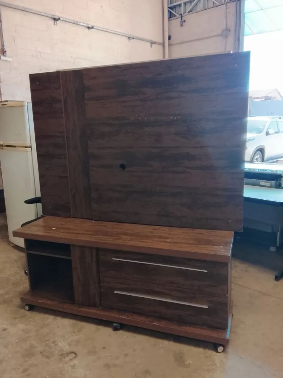 Rack com painel e rodinhas, USADO ENTREGA e MONTA dentro de Uberlândia MG 