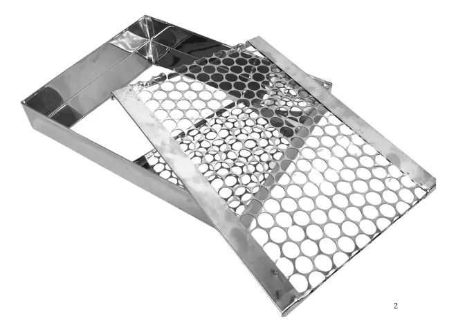 Escorredor de Fritura Óleo Grande Industrial Inox 40x30cm - Foto 2