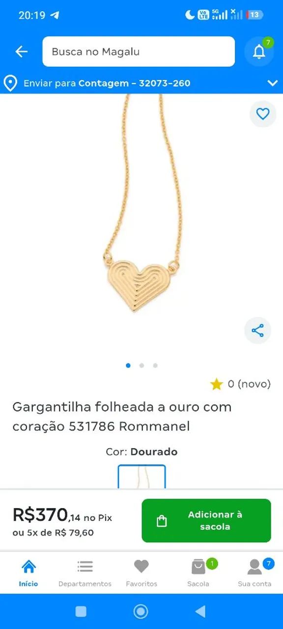 Brinco e colar Rommanel uma combinação perfeita e sofisticada. - Foto 2