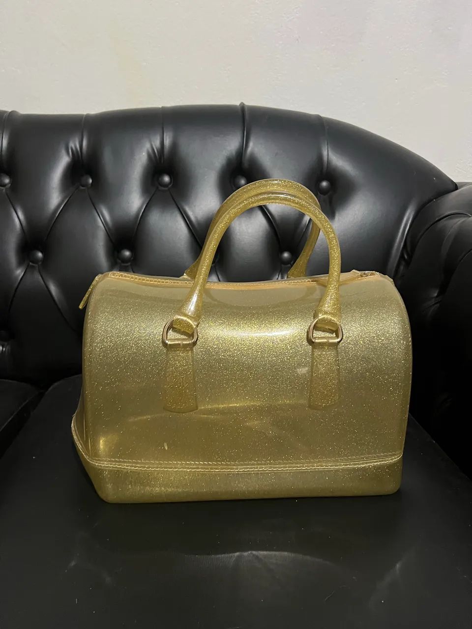 Jelly Bag Amarela com Glitter Original 30cm