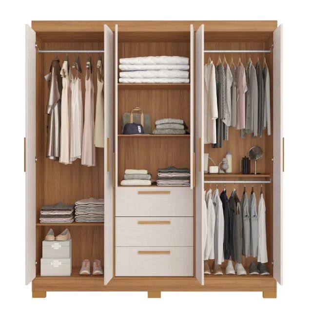 Roupeiro Notavel NT 6030 com 6 Portas e 3 Gavetas - Foto 4
