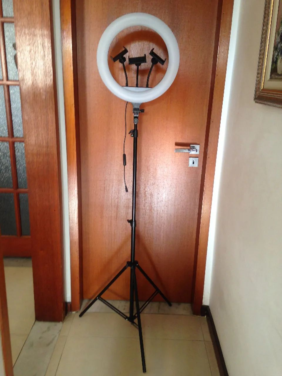 Ring Light Anel para 3 celulares - Foto 5