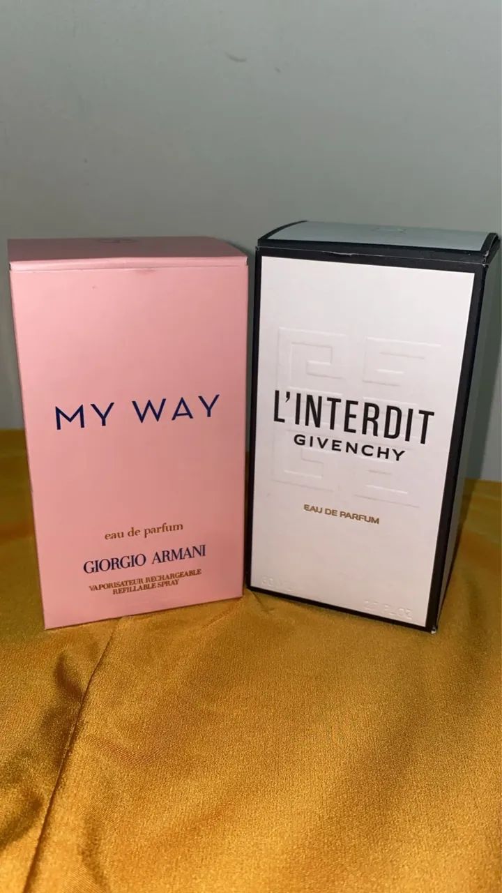 Perfumes Originais Novos - My Way Armani e L?Interdit Givenchy