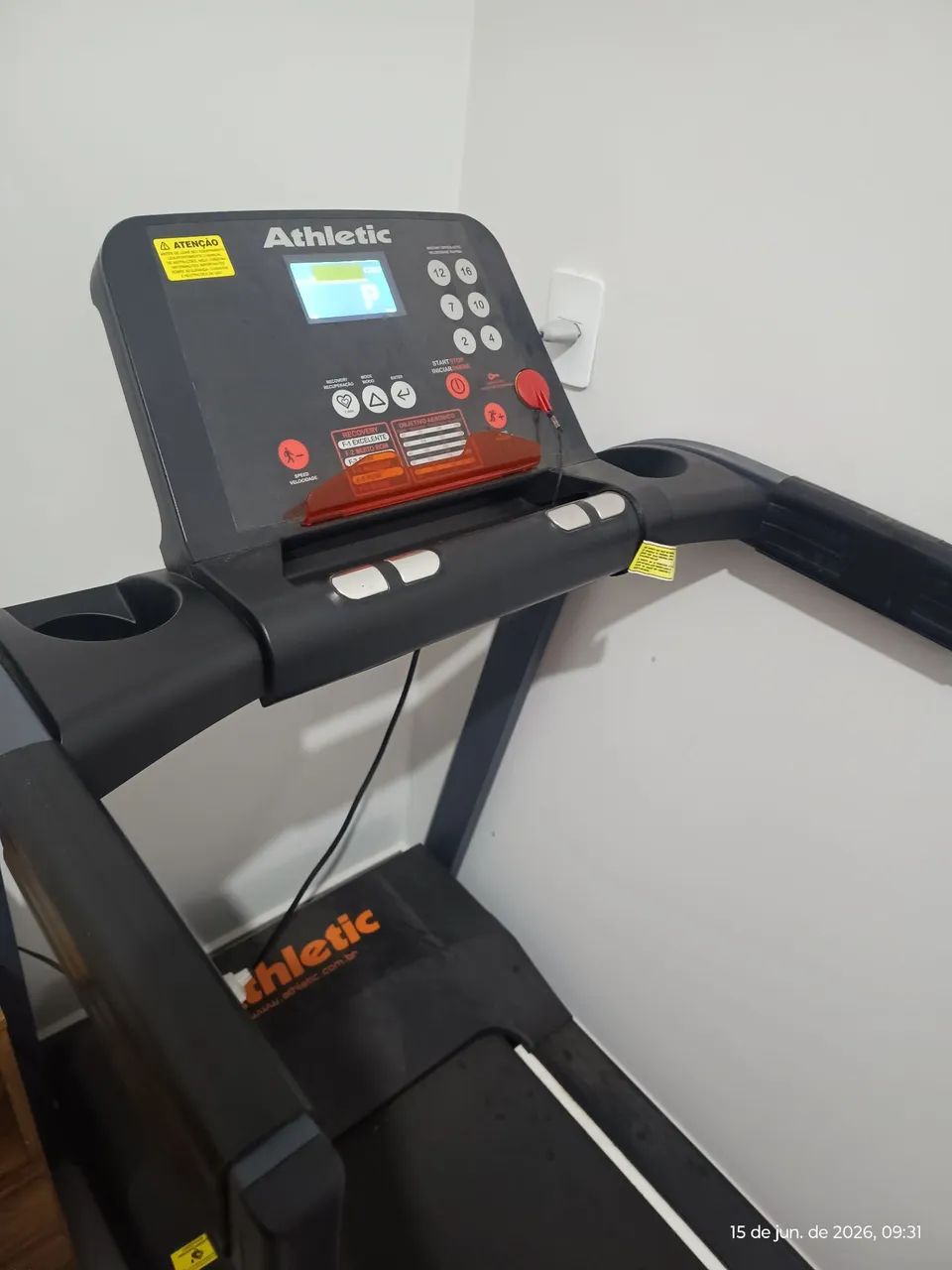 Esteira ergométrica Athletic Racer 16km/h