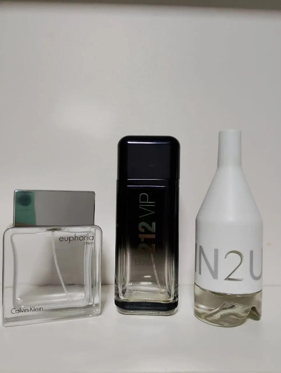 3 FRASCOS VAZIOS DE PERFUME 