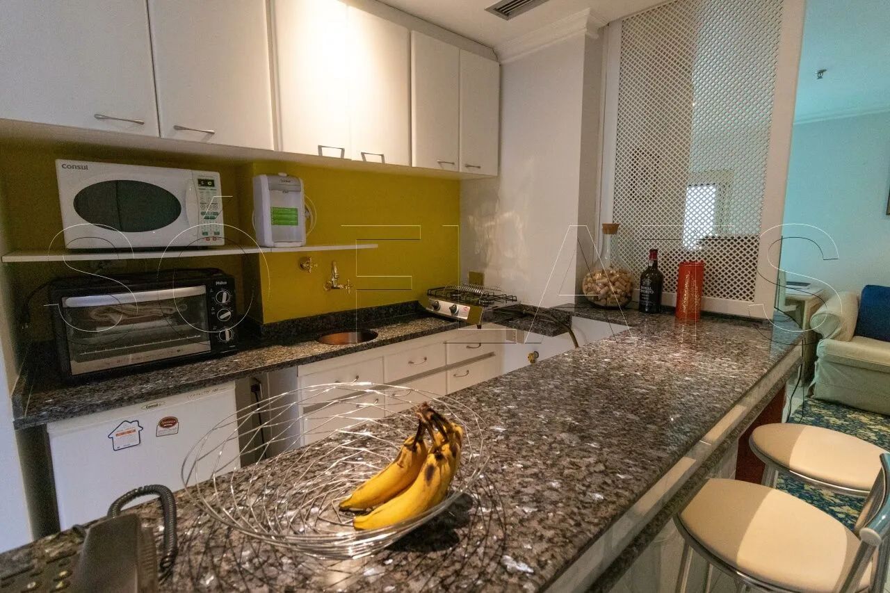 Flat com 1 dormitório, lavanderia coletiva e vaga de garagem com quarto separado da sala. - Foto 2