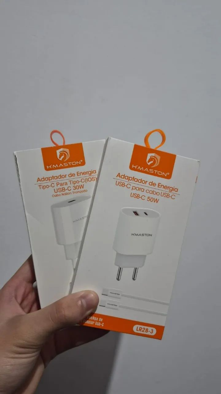 Carregadores H'MASTON USB-C 30W e 50W