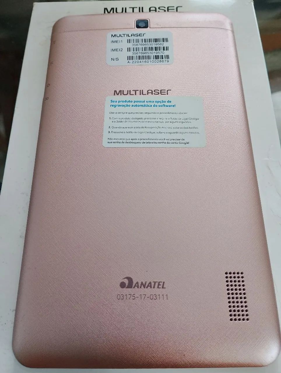 Tablet Multilaser M7 3G Golden Rose - Foto 2