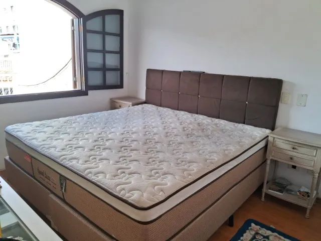 Cama Box King + Colchão + Cabeceira - R$ 1.490 - Foto 3