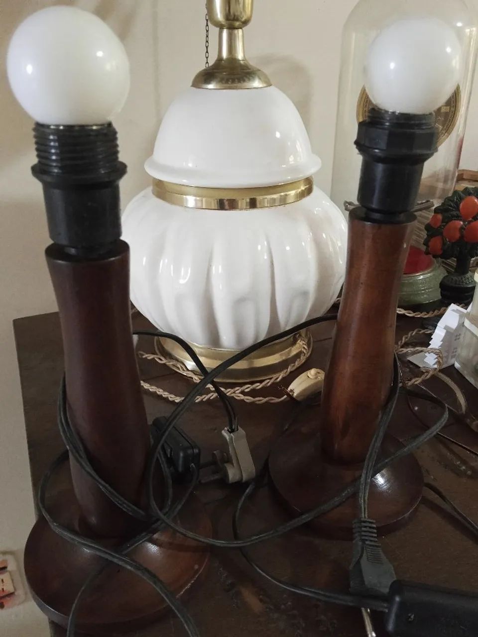 Par de abajur,sem cúpulas ,Leia: - Foto 3
