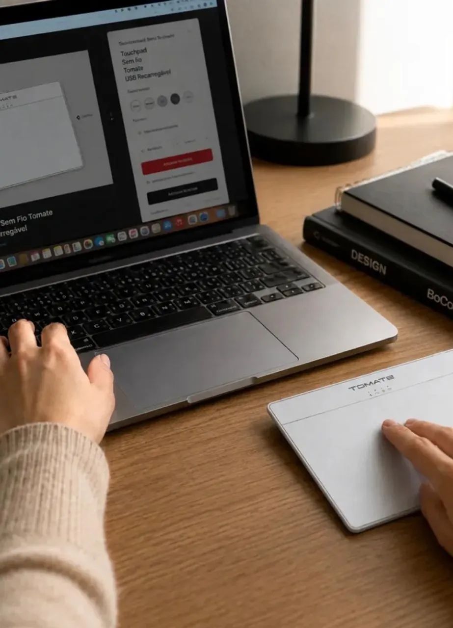 Touchpad Bluetooth Multitoque Notebook Mac Windows - Foto 5
