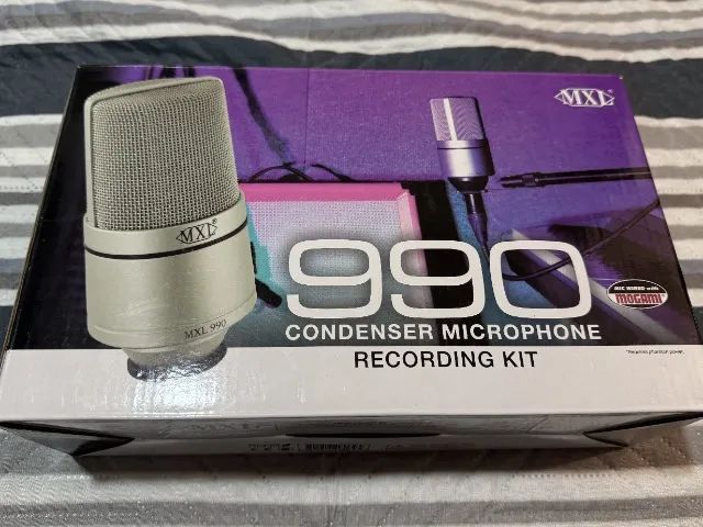 Microfone Condensador MXL 990 + Case (Zerado c/ NF)