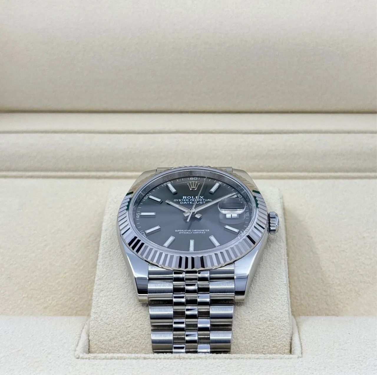Relógio Rolex datejust cinza automático novo - Foto 3