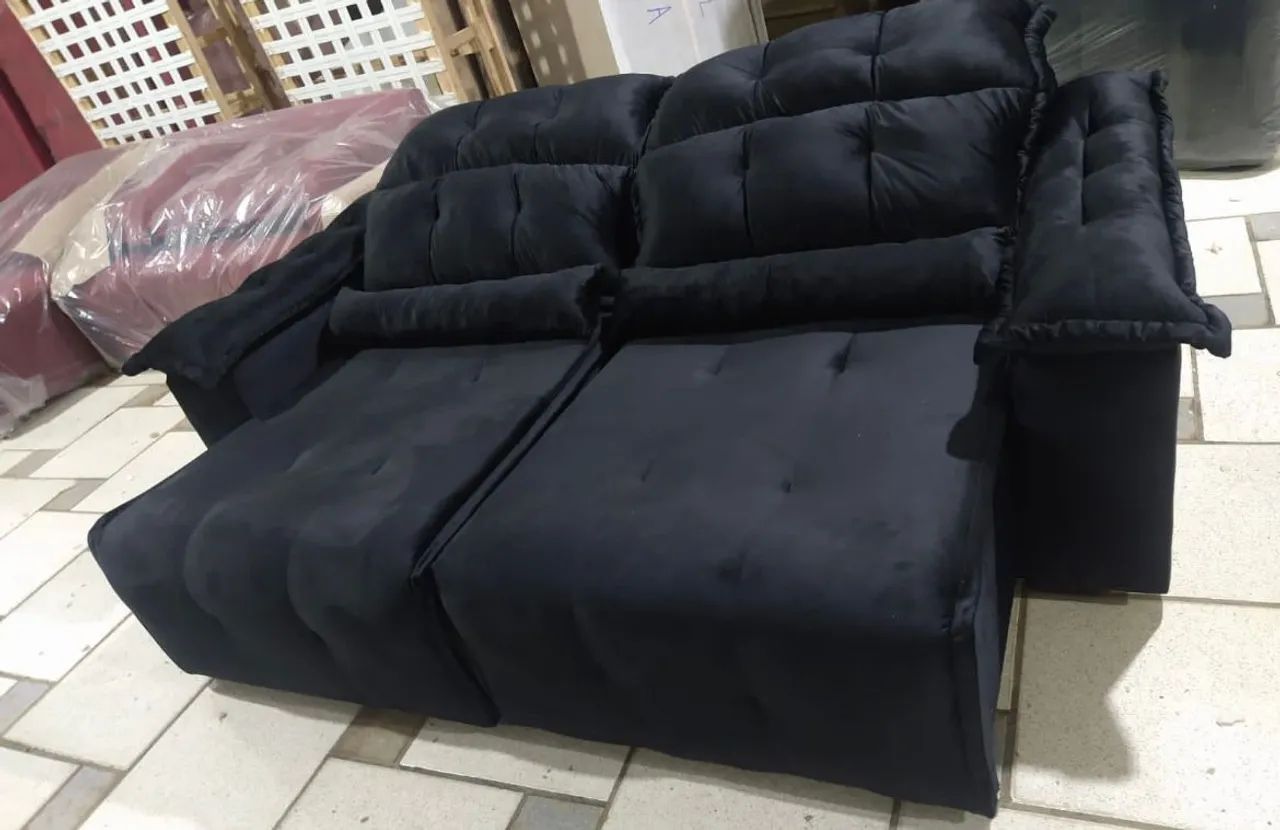 PROMOÇÃO estofados retrátil e reclinável 2,10m - Foto 2
