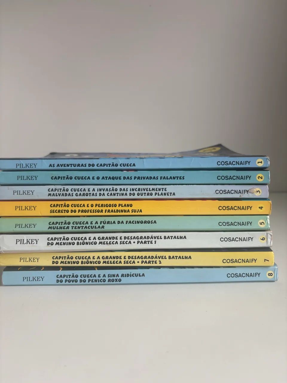 Livros Capitão Cueca, do 1 ao 8