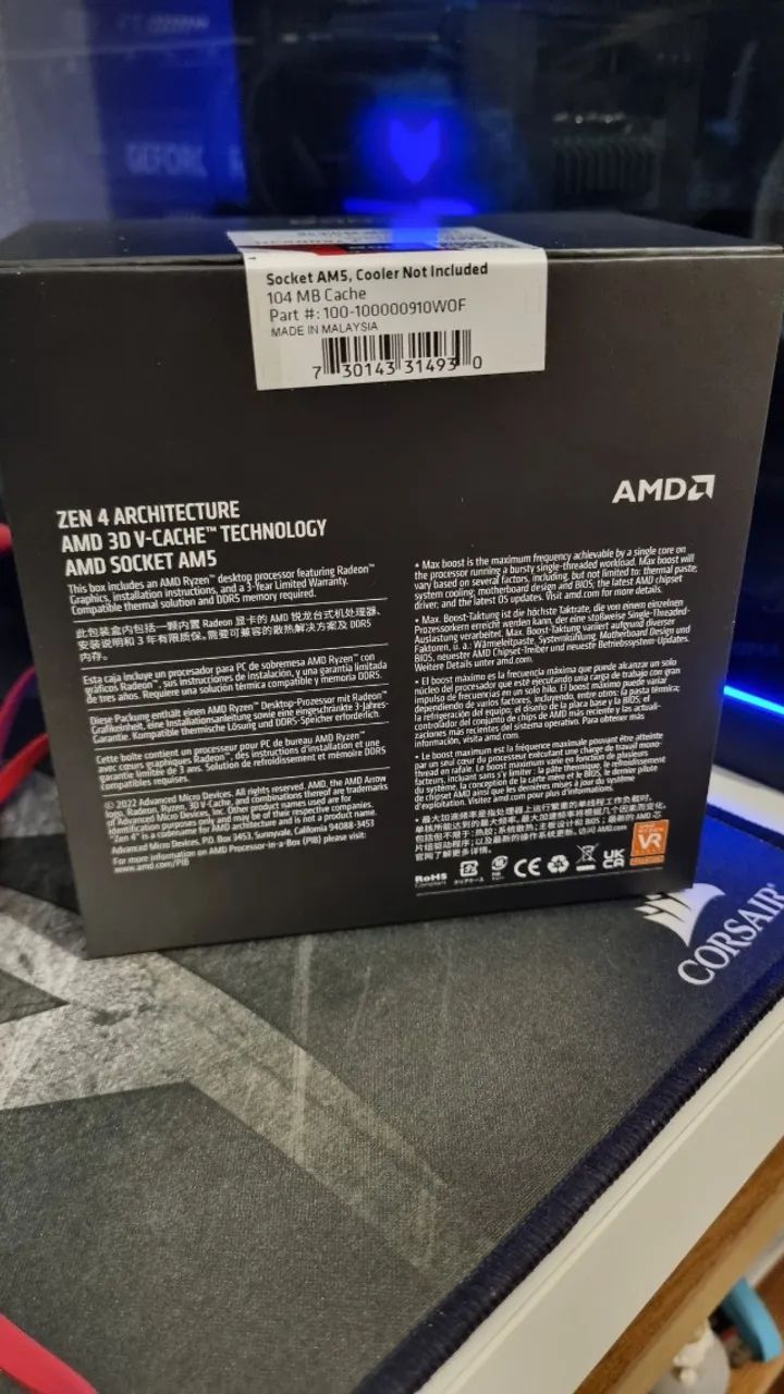 Processador AMD Ryzen 7 7800X3D - Foto 3