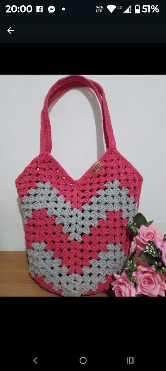 BOLSAS de CROCHÊ  - Foto 4