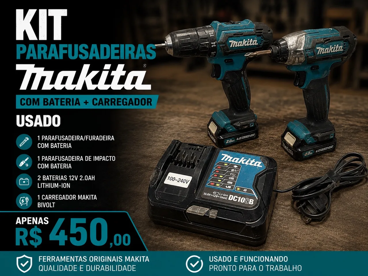 Parafusadeira e Furadeira 20v Switchdriver Bivolt Cabeçote Duplo