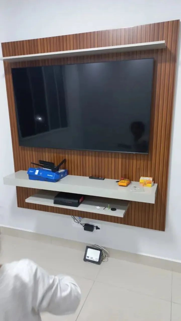 Painel Leme ripado suporta tv até 60 polegadas / pague na entrega  - Foto 4