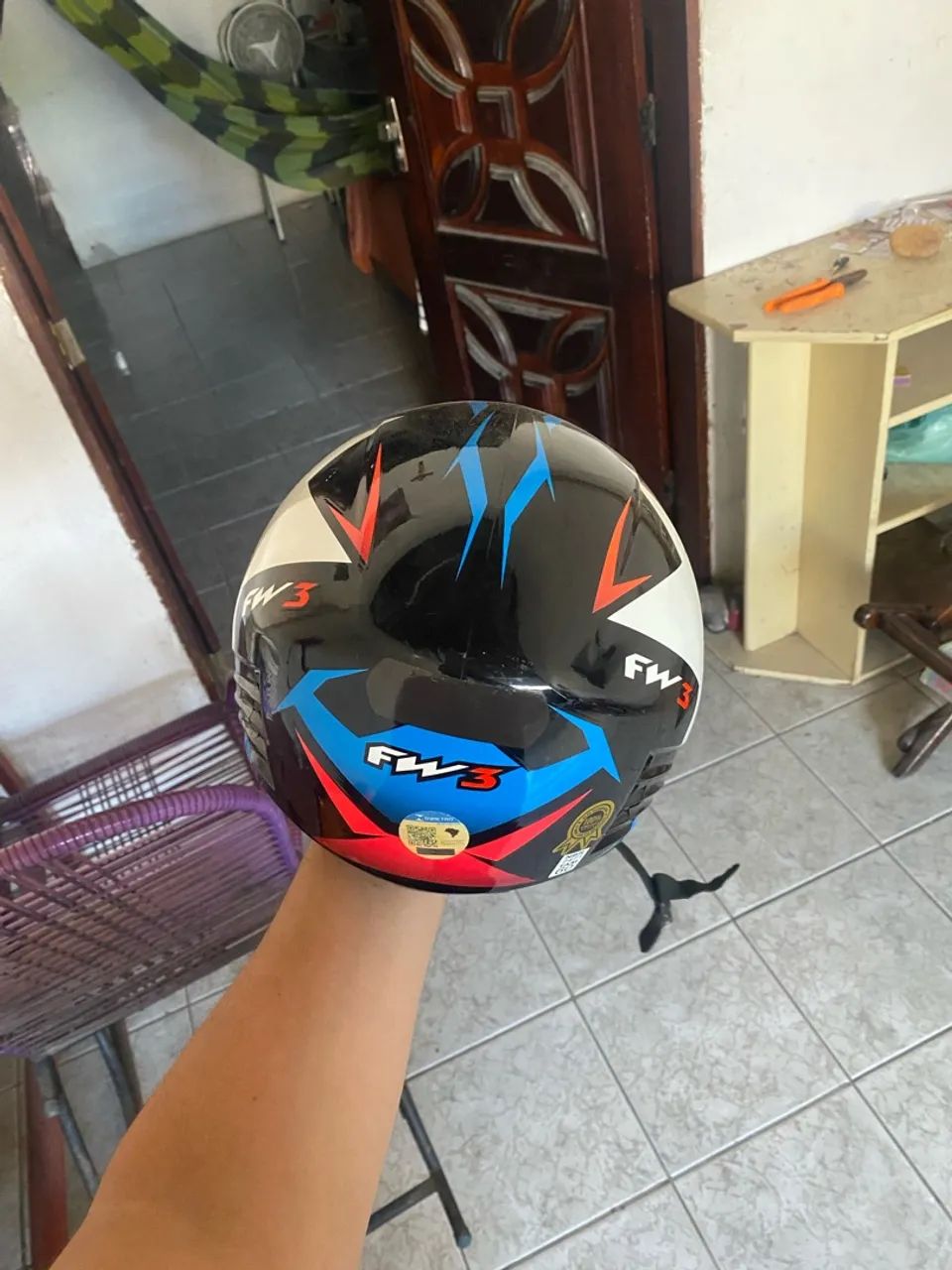 Vendo Capacete FW3 aberto com óculos  - Foto 4