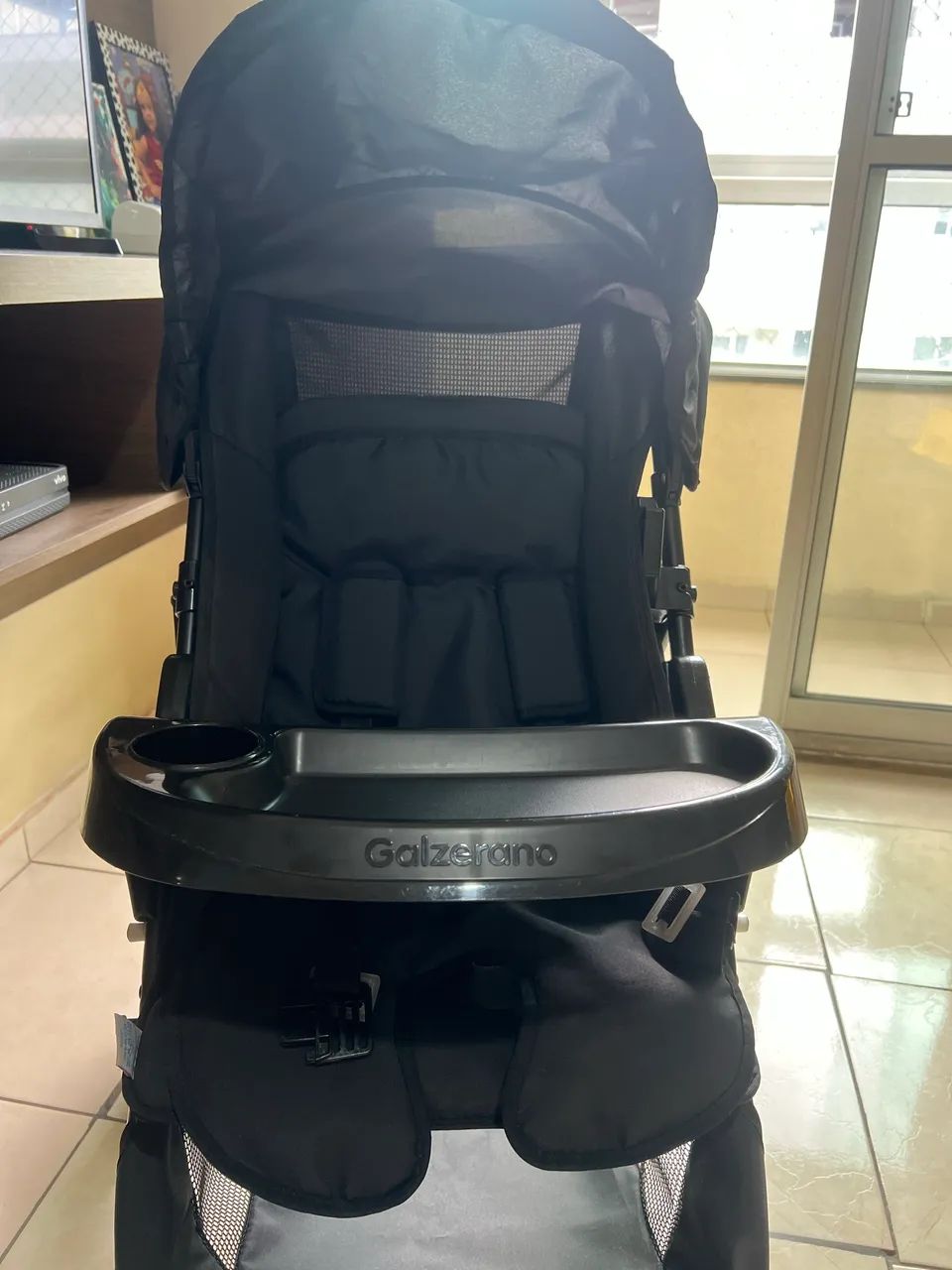 Carrinho de bebê Galzerano 3 rodas