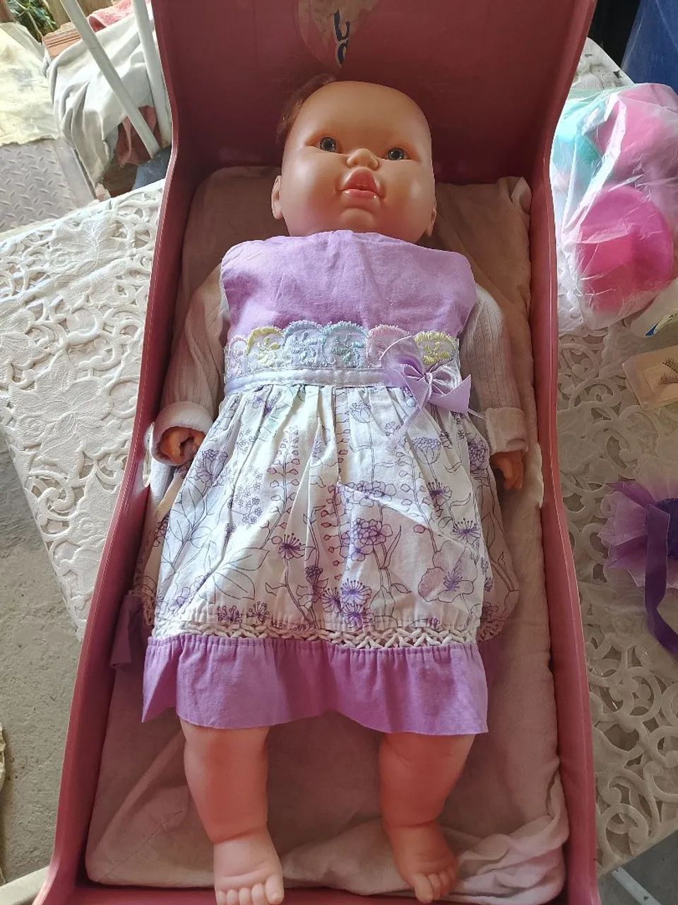 Boneca bebe corpo de pano marca i.berna