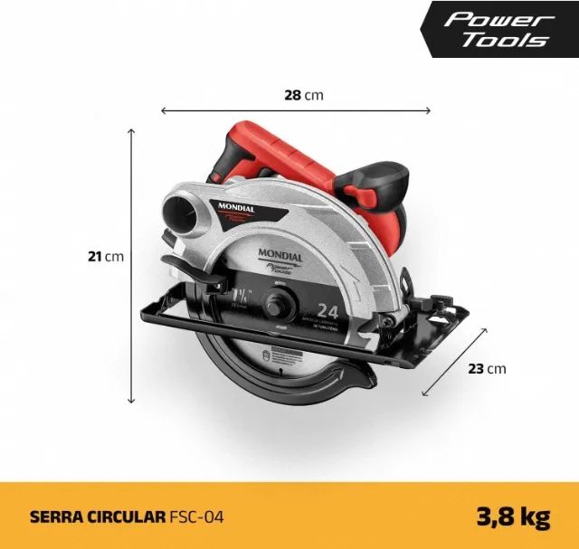 (NOVA) Serra circular Mondial 220v - Foto 4