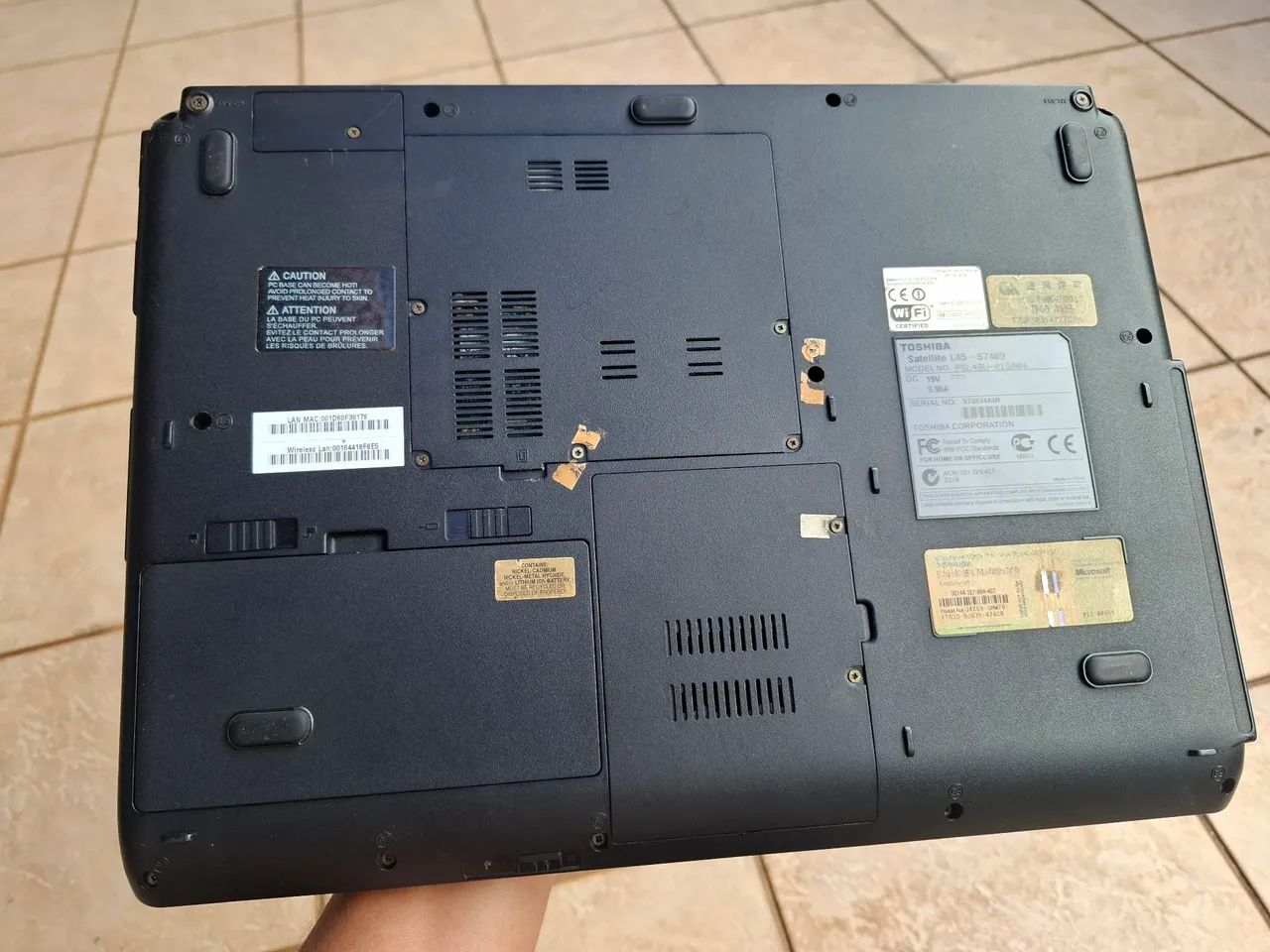 Notebook Toshiba para aproveitamento de Peças - Foto 2