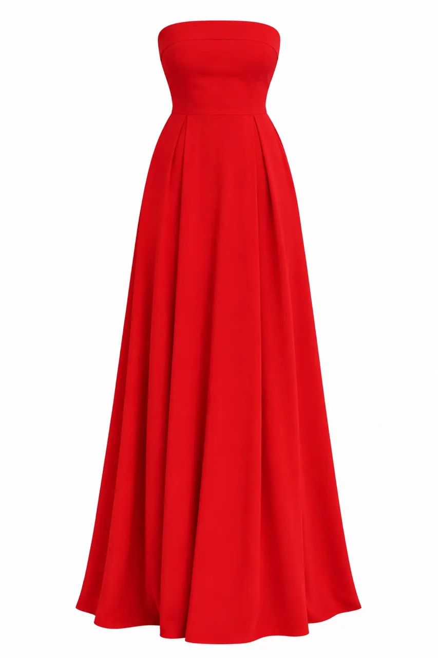 Vestido vermelho longo 