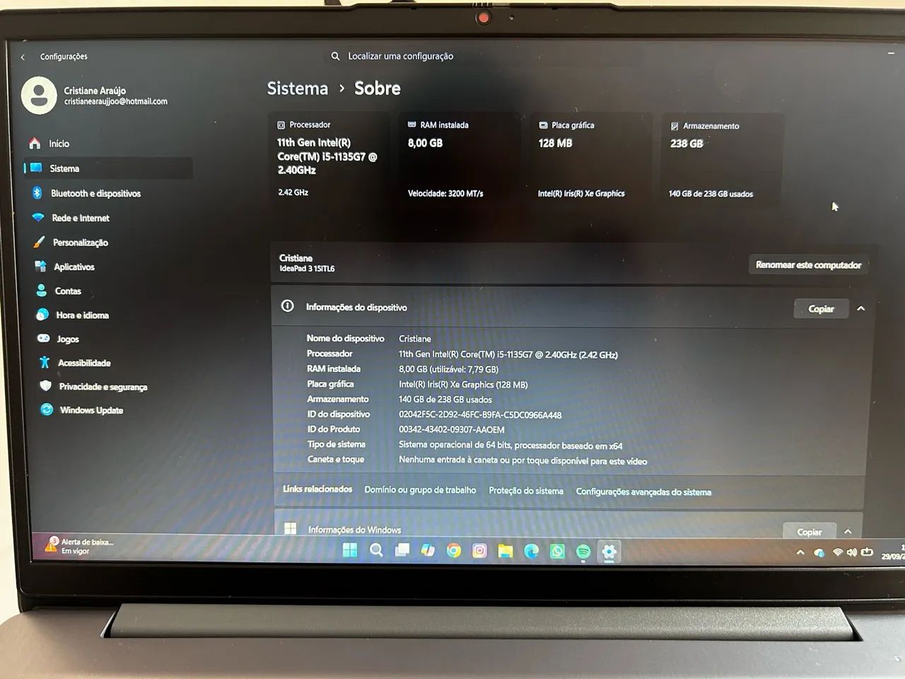 Notebook Lenovo IdeaPad 3 - Foto 3