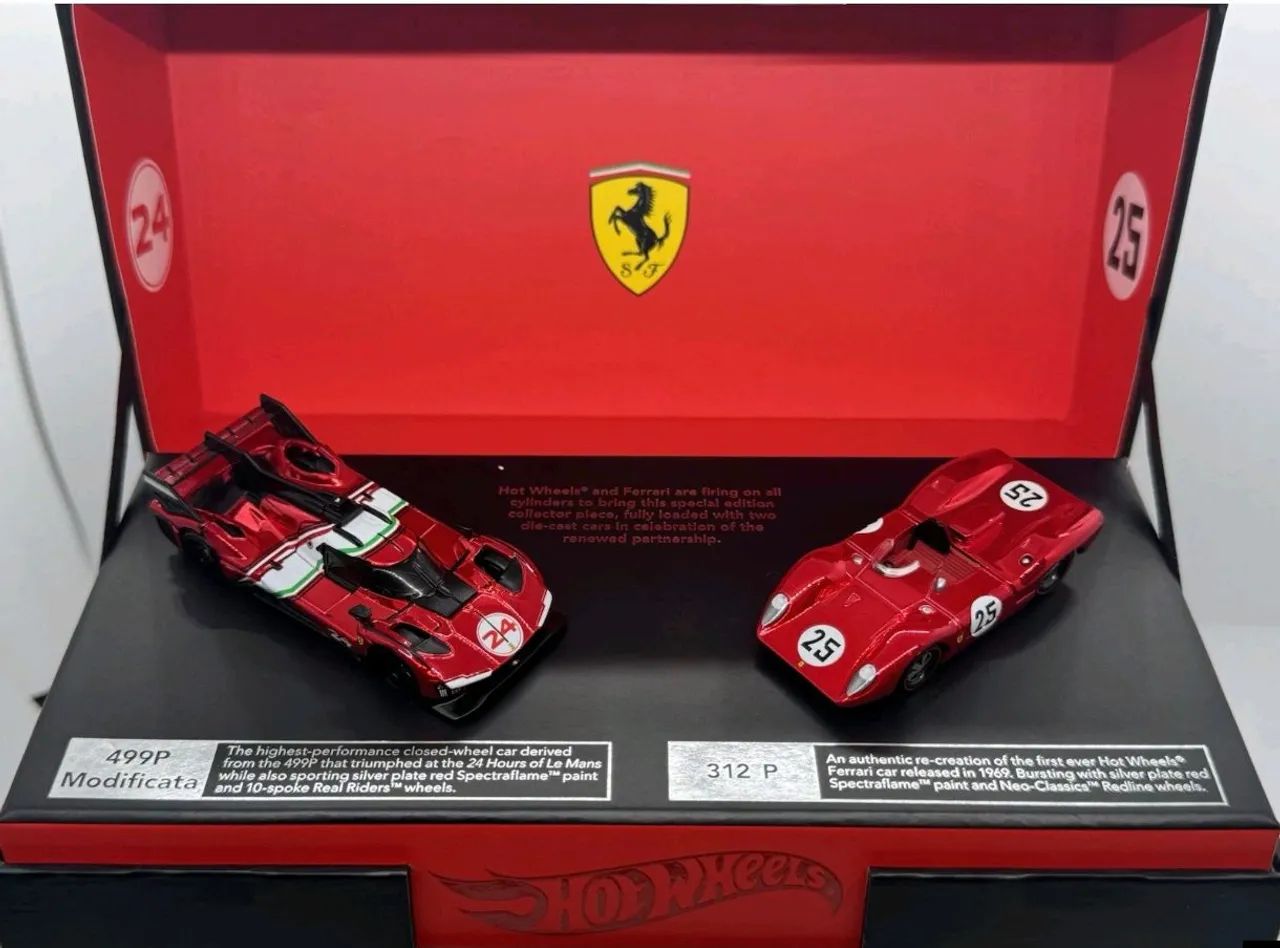 Conjunto hot Wheels Ferrari rlc heritage novo na caixa - Hobbies e