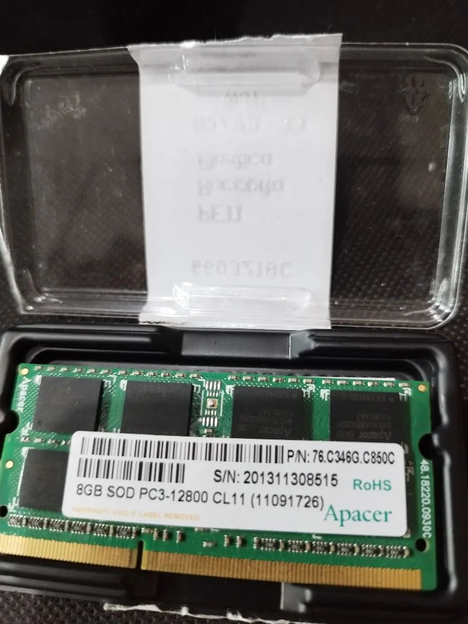 Memoria 8GB PC3 SOD Apacer Notebook