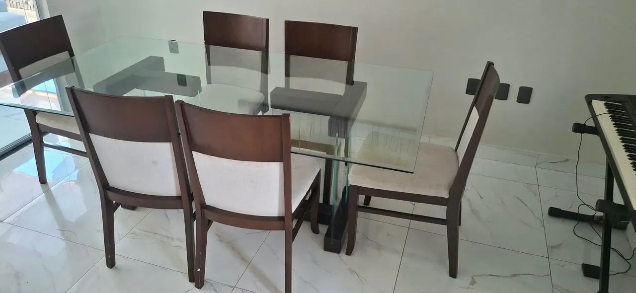 Mesa de Jantar - Brinde de 6 cadeiras - Foto 3