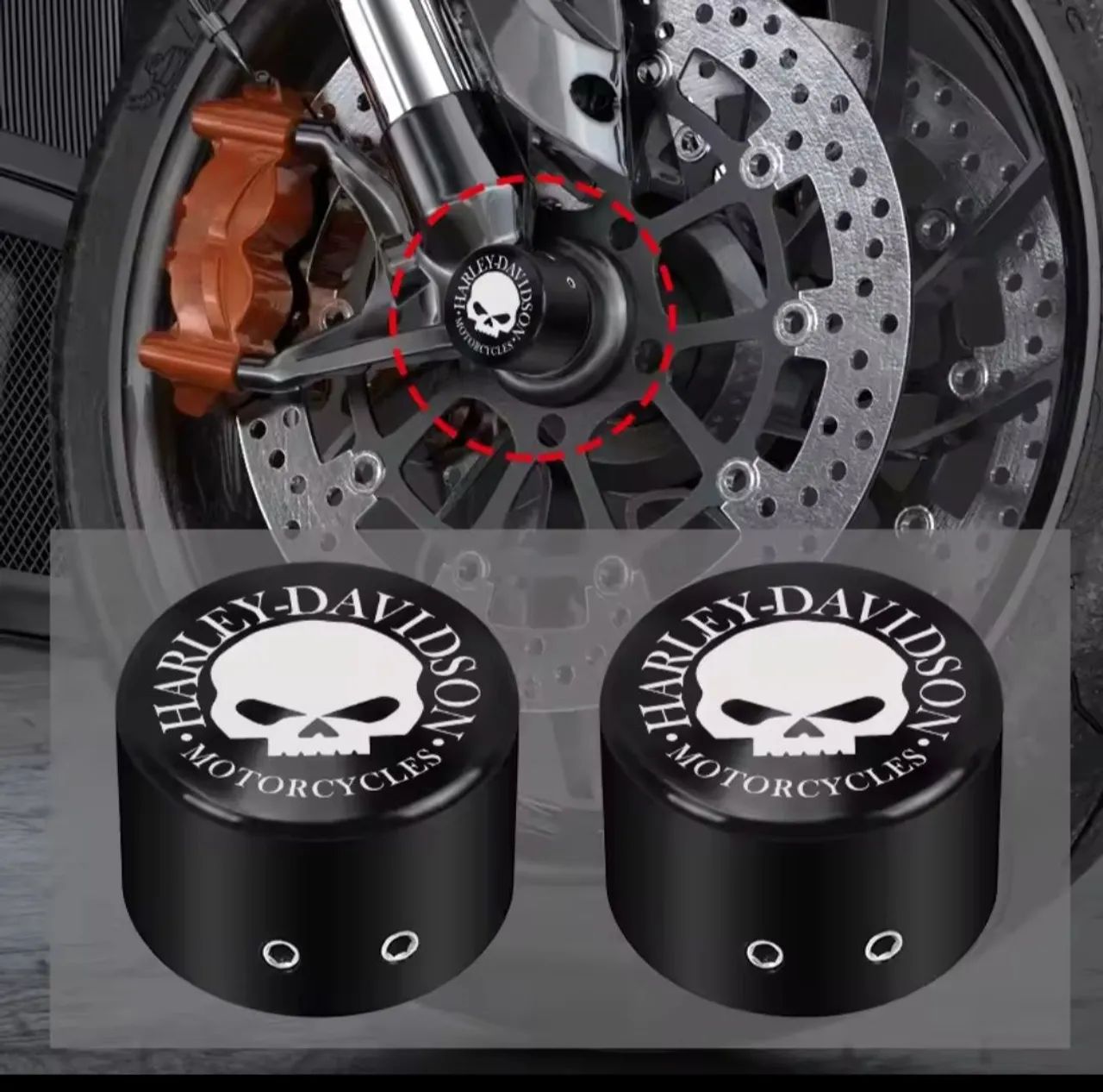 Capas para eixo dianteiro Harley Davidson