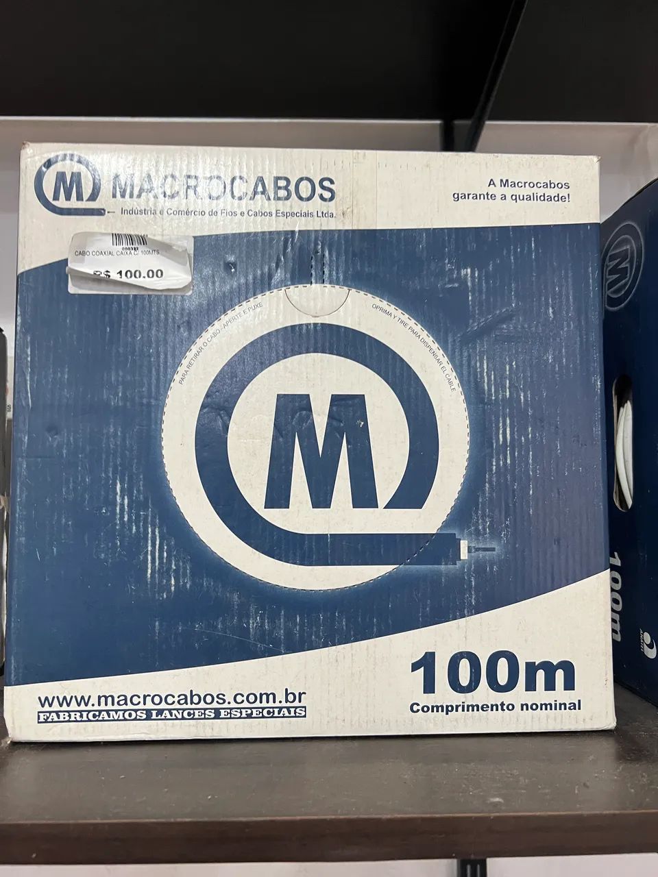 Caixa cabo Coaxial 100 metros 