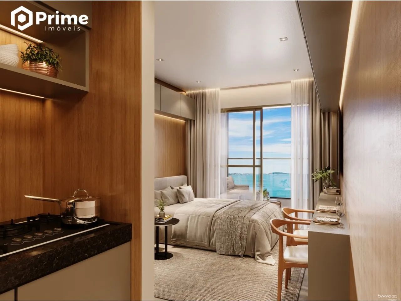 APARTAMENTO - 1 dormitório - PRAIA DA CERCA - Guarapari - Foto 3
