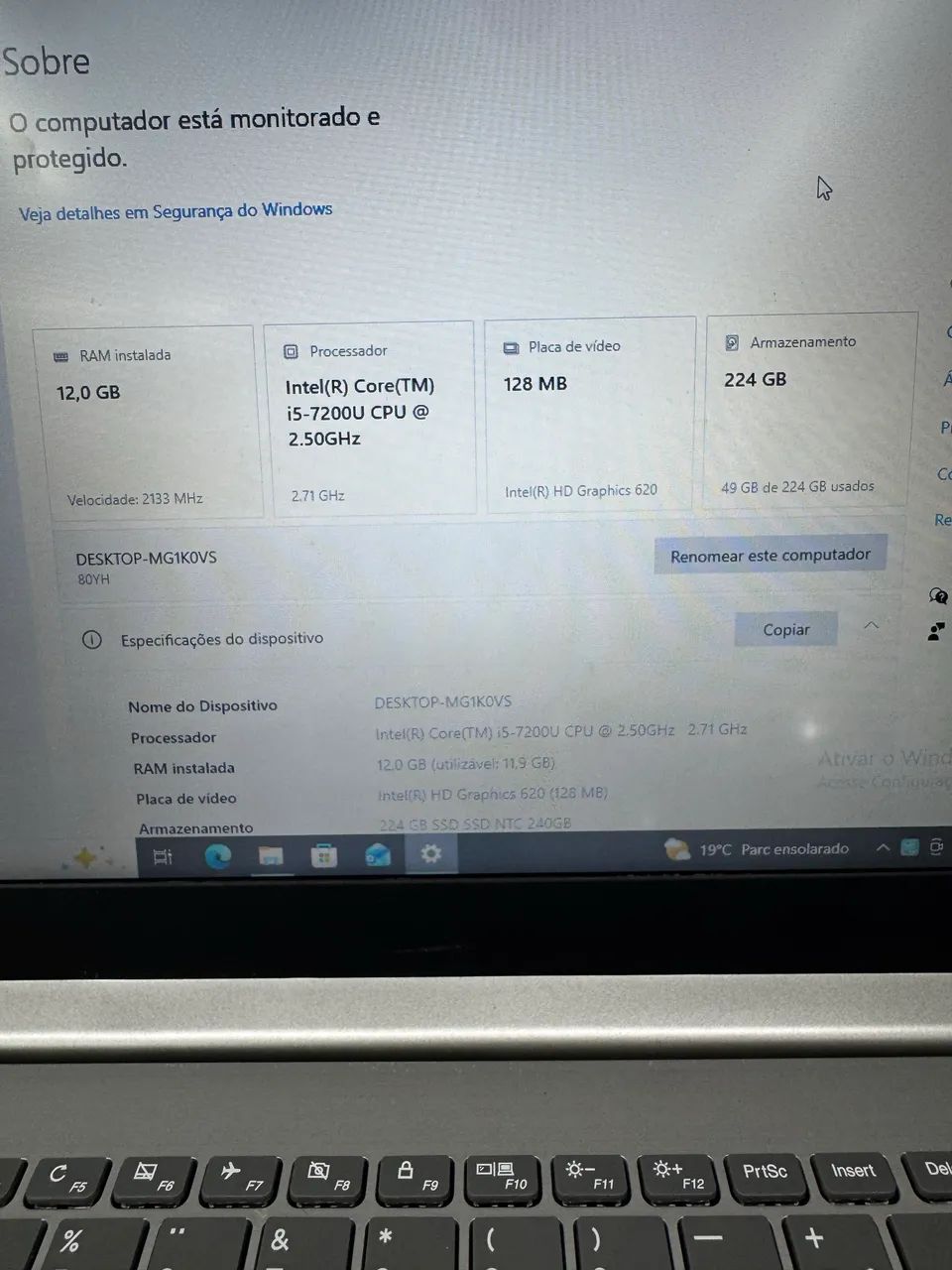 Notebook I5 12gb Ram e SSD - Foto 3