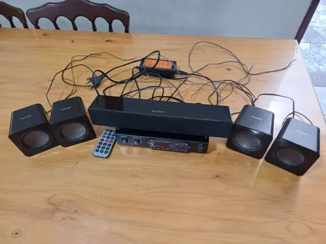 KIT DE SOM AMBIENTE - MINI - BOM - 5 CAIXAS - Foto 3
