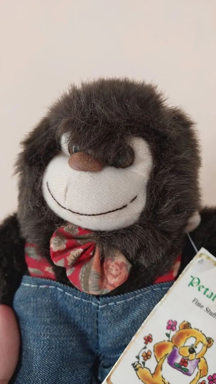 Pelúcia Macaco Vintage Petal Plush - 18 cm Rara com etiqueta original! - Foto 4