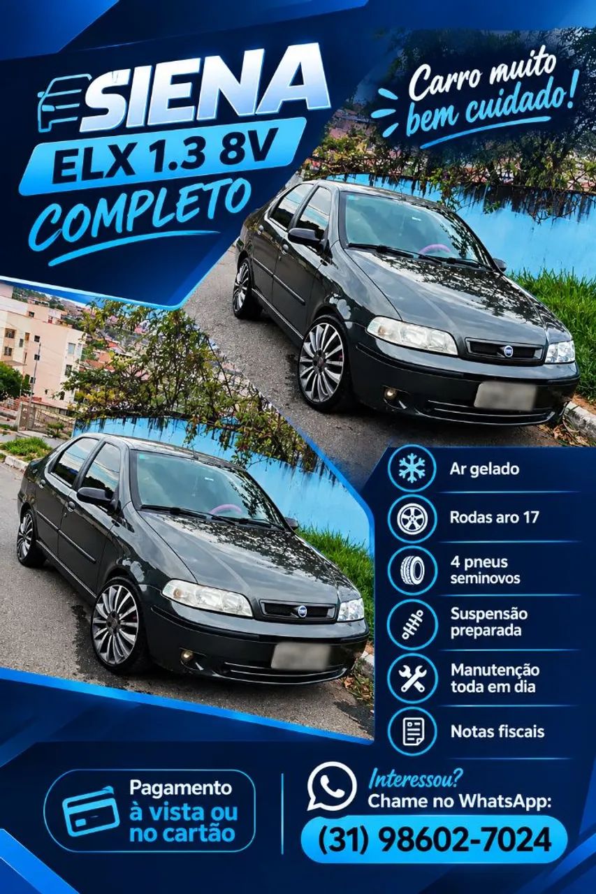 Fiat Siena ELX 1.6 MPI 8v/16v 4P 2001
