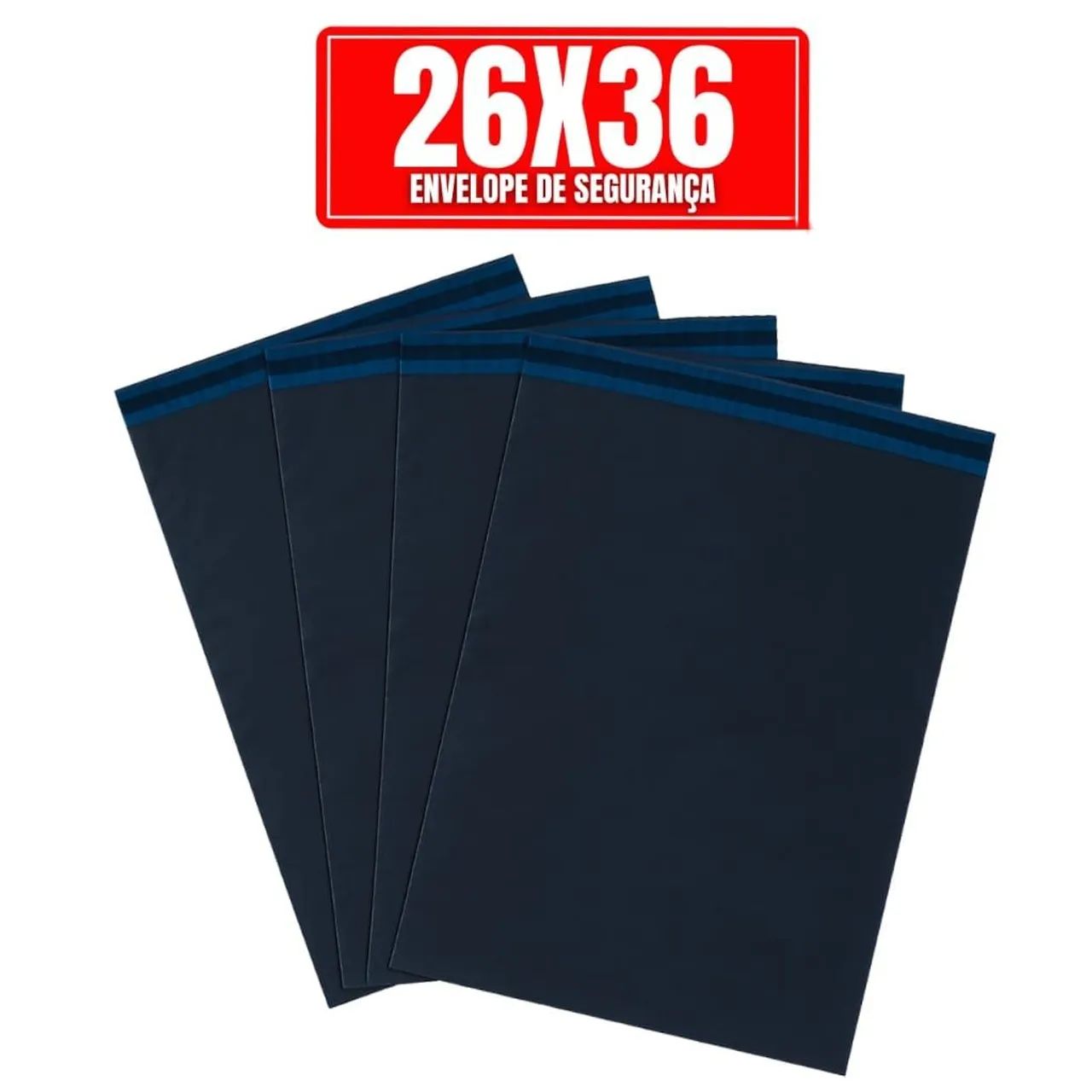 100 Envelopes para embalagem com aba adesiva 26x36cm