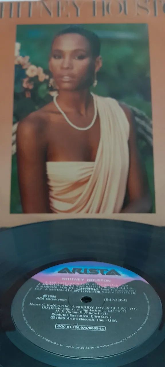Lp Whitney Houston 1985 (primeiro álbum)