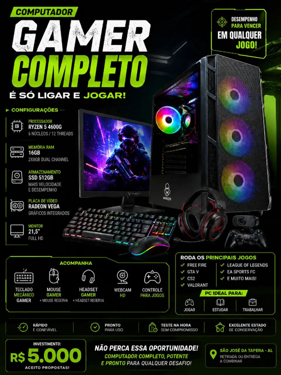 COMPUTADOR VENDO OU TROCO EM MOTO DE TRILHA