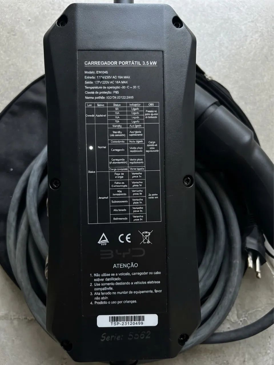 Carregador portátil BYD