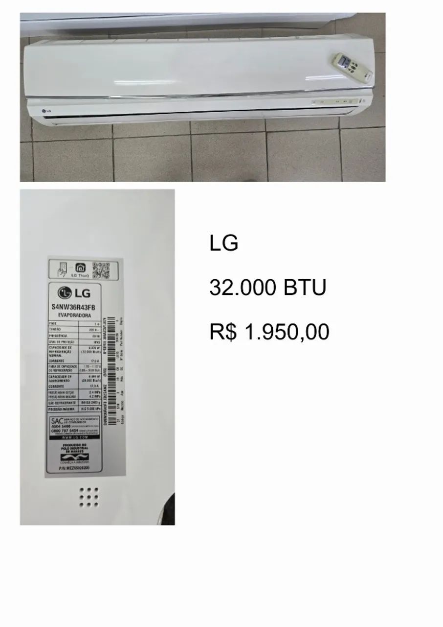 AR CONDICIONADO LG 