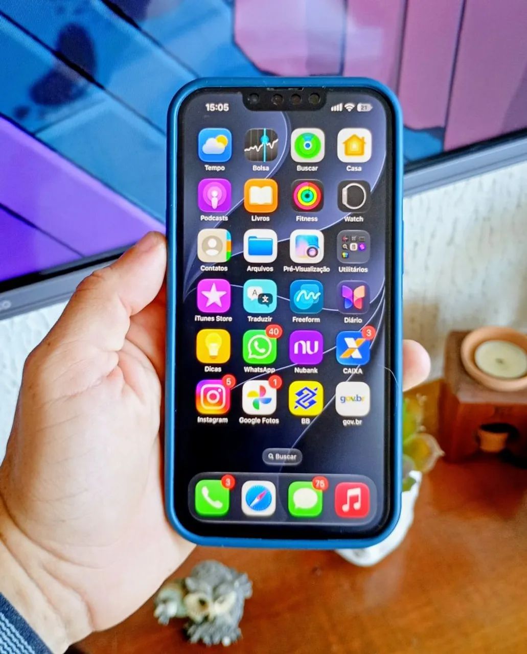 Vendo ou troco iPhone 13 128GB todo original  - Foto 3