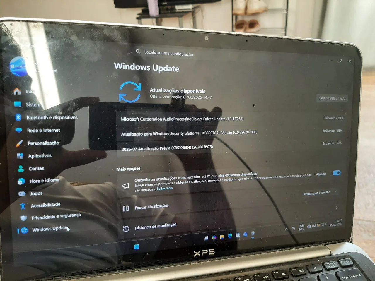 Notebook XPS Dell 8g ram