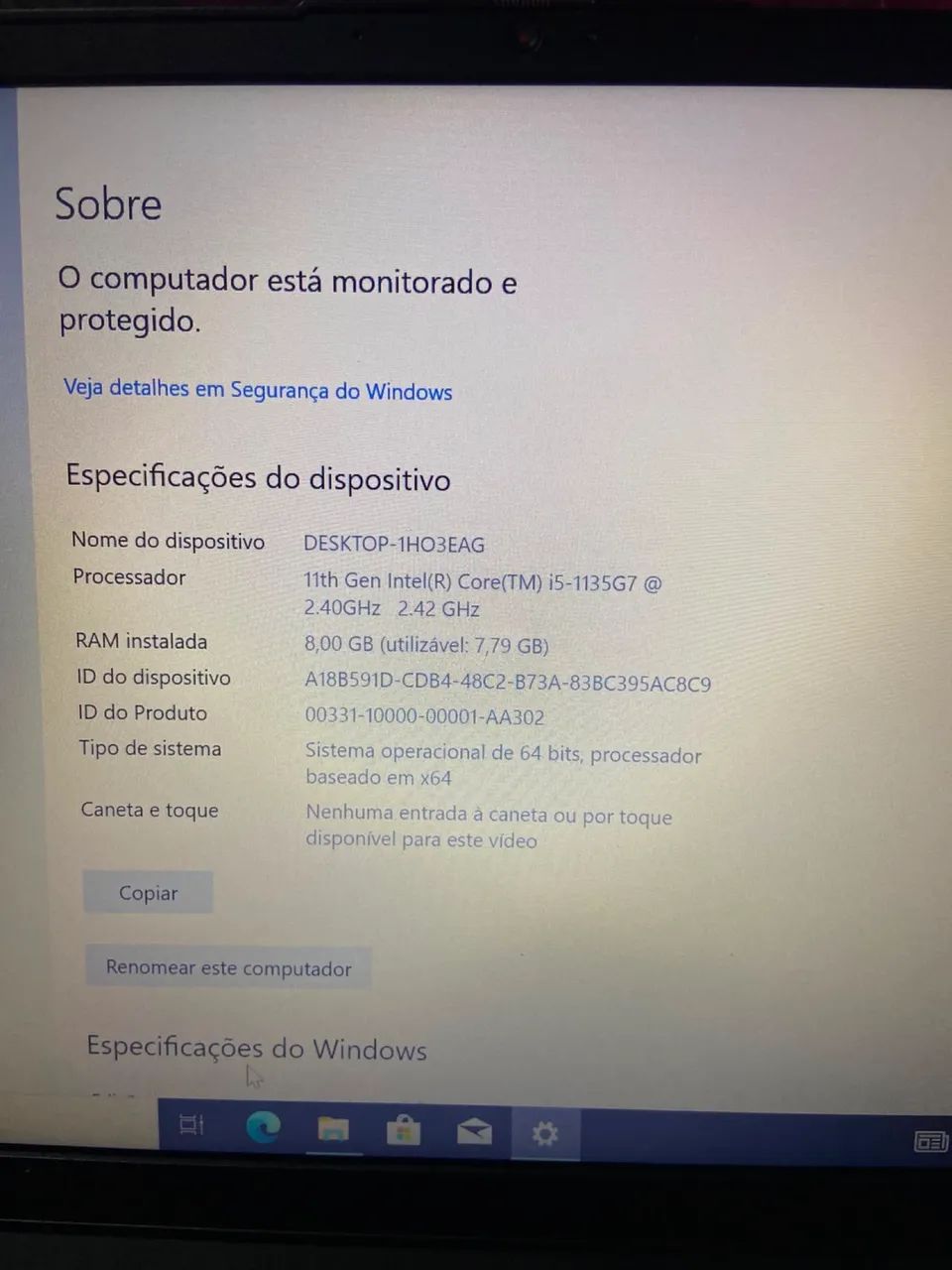 Notebook Lenovo 5 unidades disponíveis 