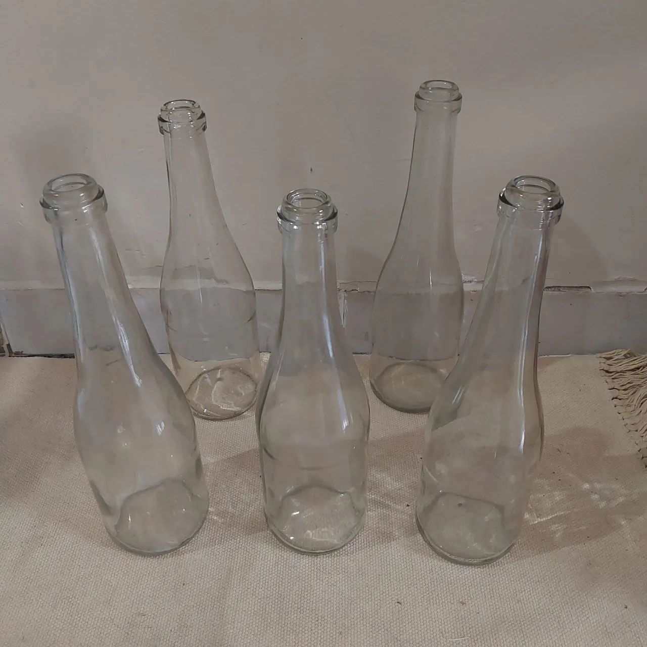 14 GARRAFAS DE VIDRO TRANSPARENTE  - Foto 3