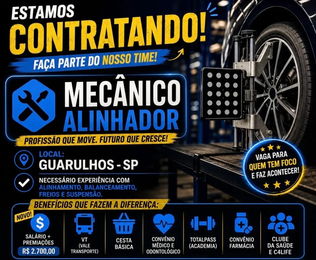 Vaga: Mecânico Alinhador 